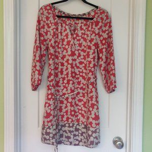 Boden silk/viscose blend circles dress